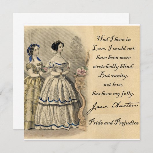 Jane Austen: Vanity (Vorne/Hinten)