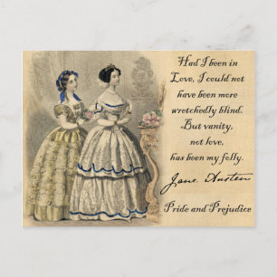Jane Austen: Vanity Postkarte