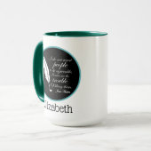 Jane Austen vereinbart Zitat Tasse (Vorderseite Links)