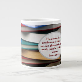 Jane Austen Vergnügen des Romans Jumbo-Tasse