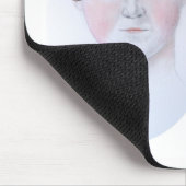 Jane Austen Wasserfarbe Mousepad von ORDesign (Ecke)