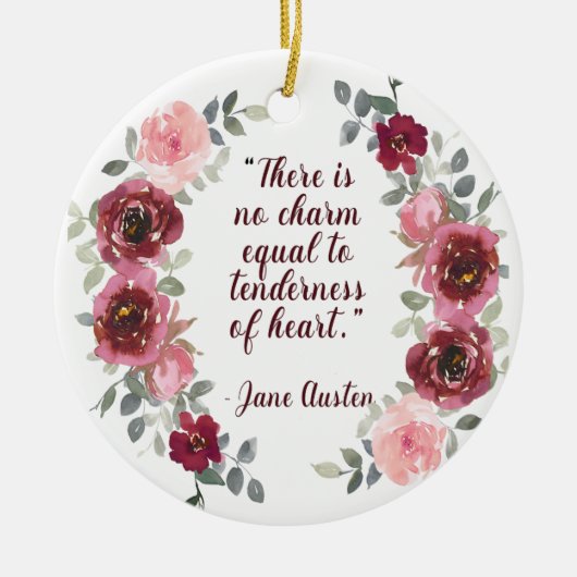Jane Austen Weihnachten ohne Weihnachten Keramik Ornament (Vorne)