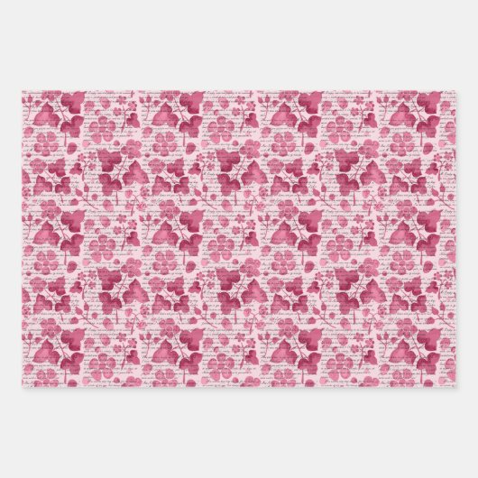 Jane Austen Wild Raspberries Geschenkpapier Set (Vorderseite 2)