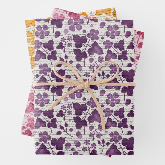 Jane Austen Wild Raspberries Geschenkpapier Set (Beispiel)