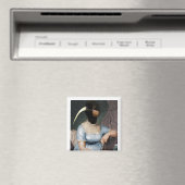 Jane Austen with bird head Magnet (In Situ (Geschirrspüler))
