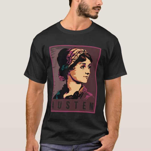 Jane Austen Womens History Month Feminist Reading T-Shirt (Vorderseite)