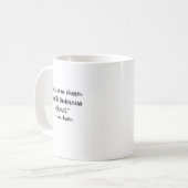 Jane Austen Zärtlichkeit Zitat Kaffeetasse (Vorderseite Links)
