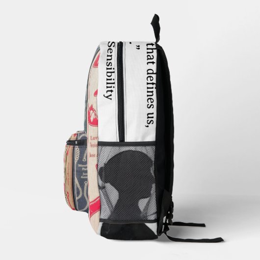Jane-Austen-Zitat Bedruckter Rucksack (Rechts)