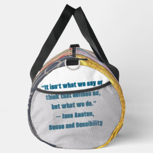 Jane-Austen-Zitat Duffle Bag