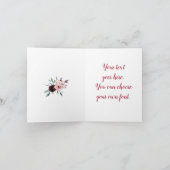 Jane Austen Zitat "To be love dancing" Karte (Innenseite)