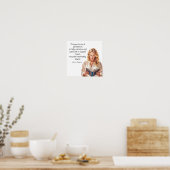 Jane Austen zitiert... unerträglich dumm Poster (Küche)