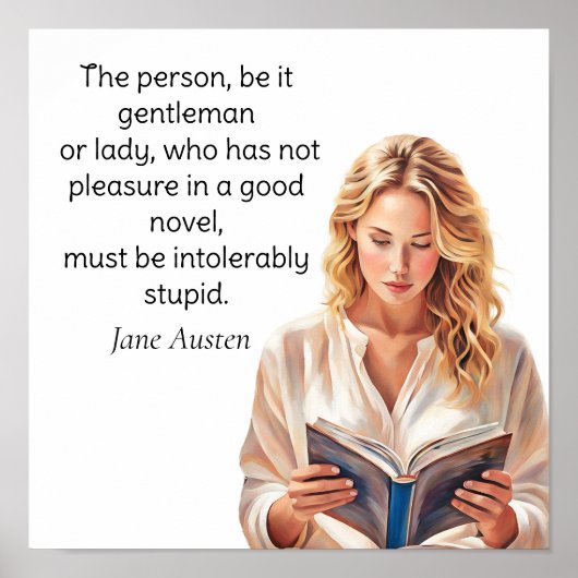 Jane Austen zitiert... unerträglich dumm Poster (Vorne)