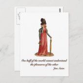 Jane Austen zu Missverständnissen Postkarte (Vorne/Hinten)
