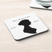 Jane Austen zum 250. Getränkeuntersetzer (Linke Seite)