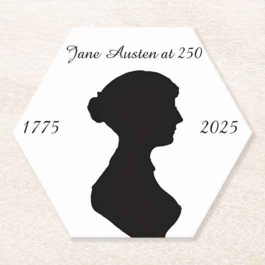 Jane Austen zum 250. Untersetzer (Vorderseite)