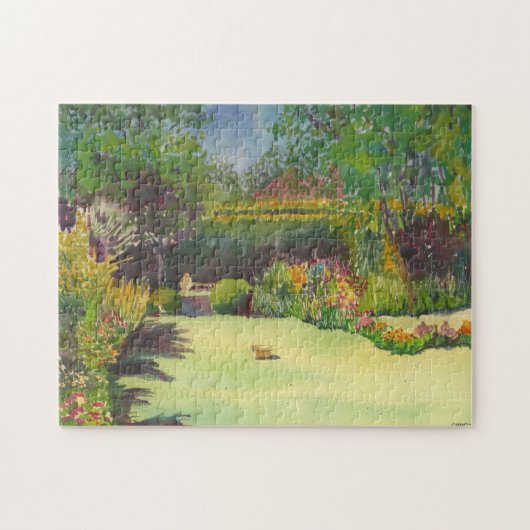 Jane Austens Aquarell-Puzzlespiel Garten-II Puzzle (Horizontal)