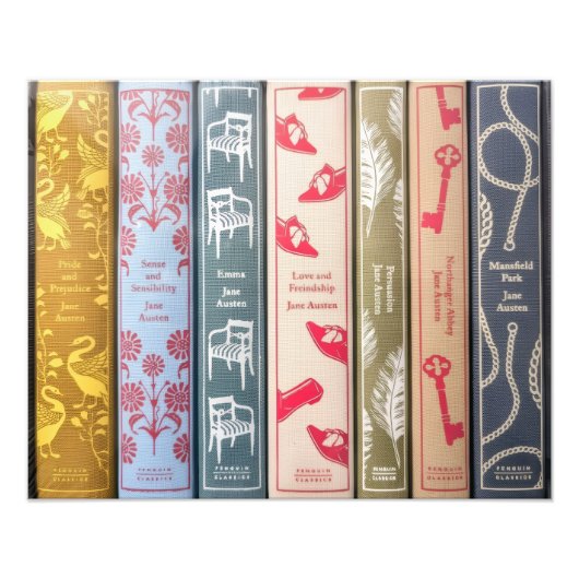 Jane Austen's books Fotodruck (Vorne)