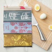 Jane Austen's books Geschirrtuch (Viertel Falte)