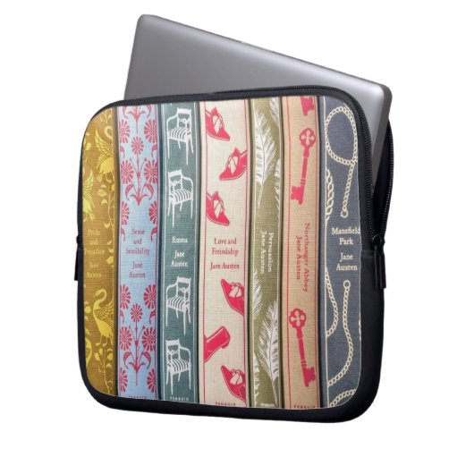 Jane Austen's books Laptopschutzhülle (Vorderseite Links)