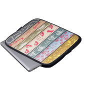 Jane Austens Bücher Laptopschutzhülle (Vorne Knopf)