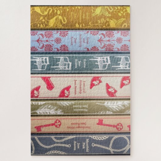 Jane Austens Bücher Puzzle (Vertikal)