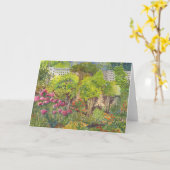 Jane Austens Garten-Aquarell-Gruß-Karte Karte (Gelbe Blume)