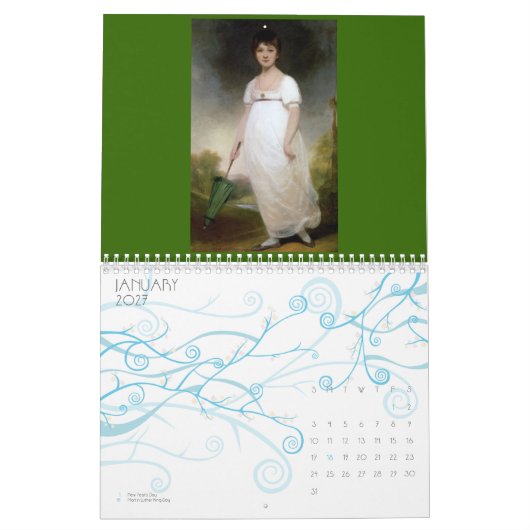 Jane Austens Kalender 2 (Jan 2027)