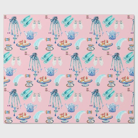 Jane Austens Lieblings-Sachen Wrapping Paper Geschenkpapier (Flach)