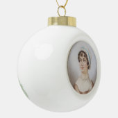 Jane Austen's Miniature Portrait Keramik Kugel-Ornament (Links)