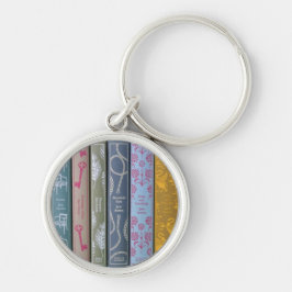 Jane Austen's Novels on a  Keychain Schlüsselanhänger