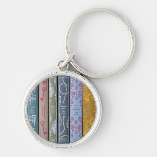 Jane Austen's Novels on a  Keychain Schlüsselanhänger (Vorne)