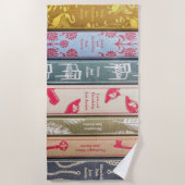 Jane Austen's novels on a towel Strandtuch (Vorderseite)
