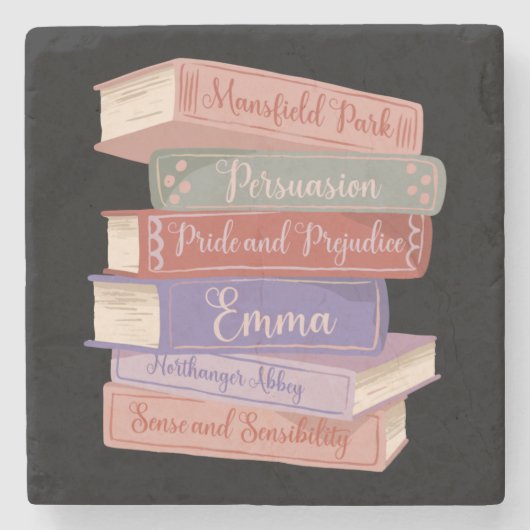 Jane Austen's Novels V Steinuntersetzer (Vorderseite)