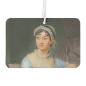 Jane Austen's Portrait +quote Autolufterfrischer (Rückseite)