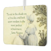 Jane Austen's Portrait +quote Autolufterfrischer (Links)