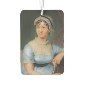 Jane Austen's Portrait +quote Autolufterfrischer (Rückseite)