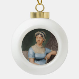 Jane Austens Porträt Keramik Kugel-Ornament