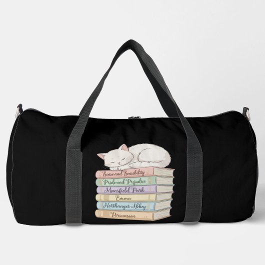 Jane Austens Romane IX Duffle Bag (Vorderseite)