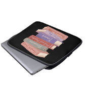 Jane Austens Romane V Laptopschutzhülle (Vorne Knopf)