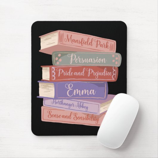 Jane Austens Romane V Mousepad (Mit Mouse)