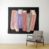 Jane Austens Romane V Wandteppich (Beispiel (Horizontal))