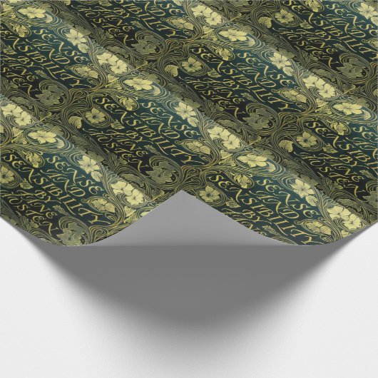 Jane Austen's "Sense and Sensibility" Geschenkpapier (Ecke)