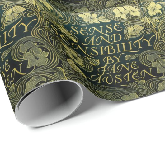 Jane Austen's "Sense and Sensibility"  Geschenkpapier (Rolleneckpunkt)