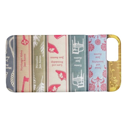 Jane Austen's sieben Bücher Telefon/iPad Fall Case-Mate iPhone Hülle (Rückseite (Horizontal))