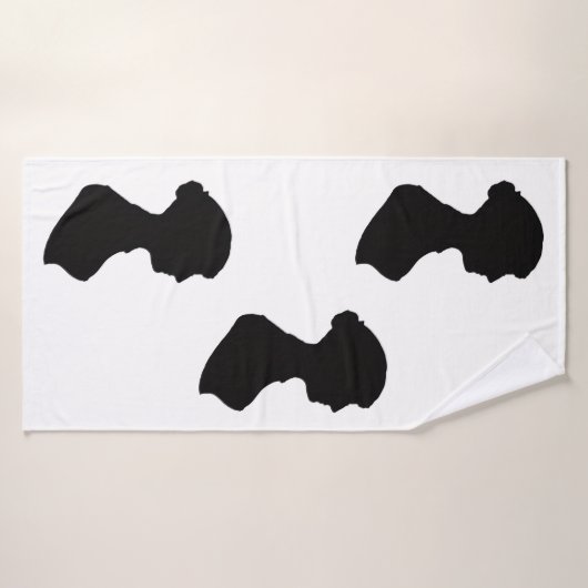 Jane Austen's silhouette Badehandtuch (Badehandtuch)
