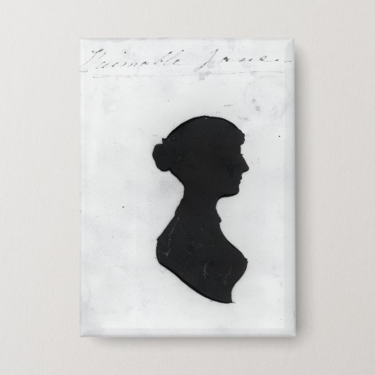 Jane Austens Silhouette Button (Vorderseite)