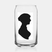 Jane Austens Silhouette Dosenglas (Rückseite)