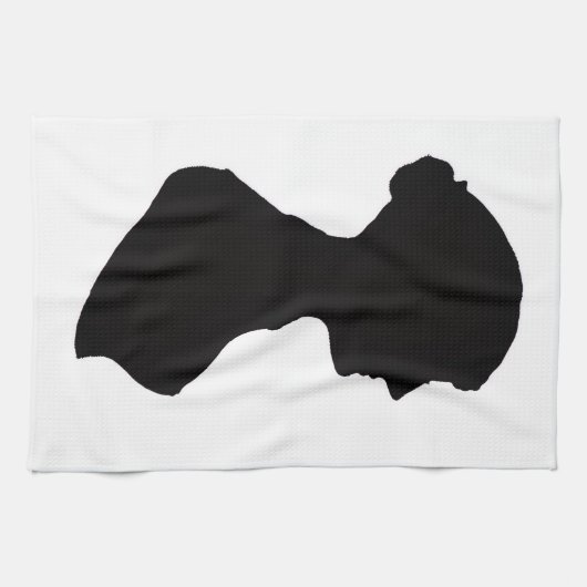 Jane Austen's silhouette Geschirrtuch (Horizontal)