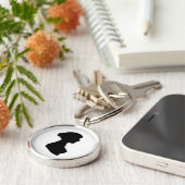 Jane Austen's Silhouette on a Keychain Schlüsselanhänger (Seite)
