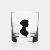 Jane Austen's Silhouette Whiskyglas (Rückseite)